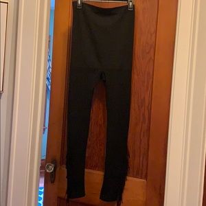Never worn Lane Bryant black tights with fringe
